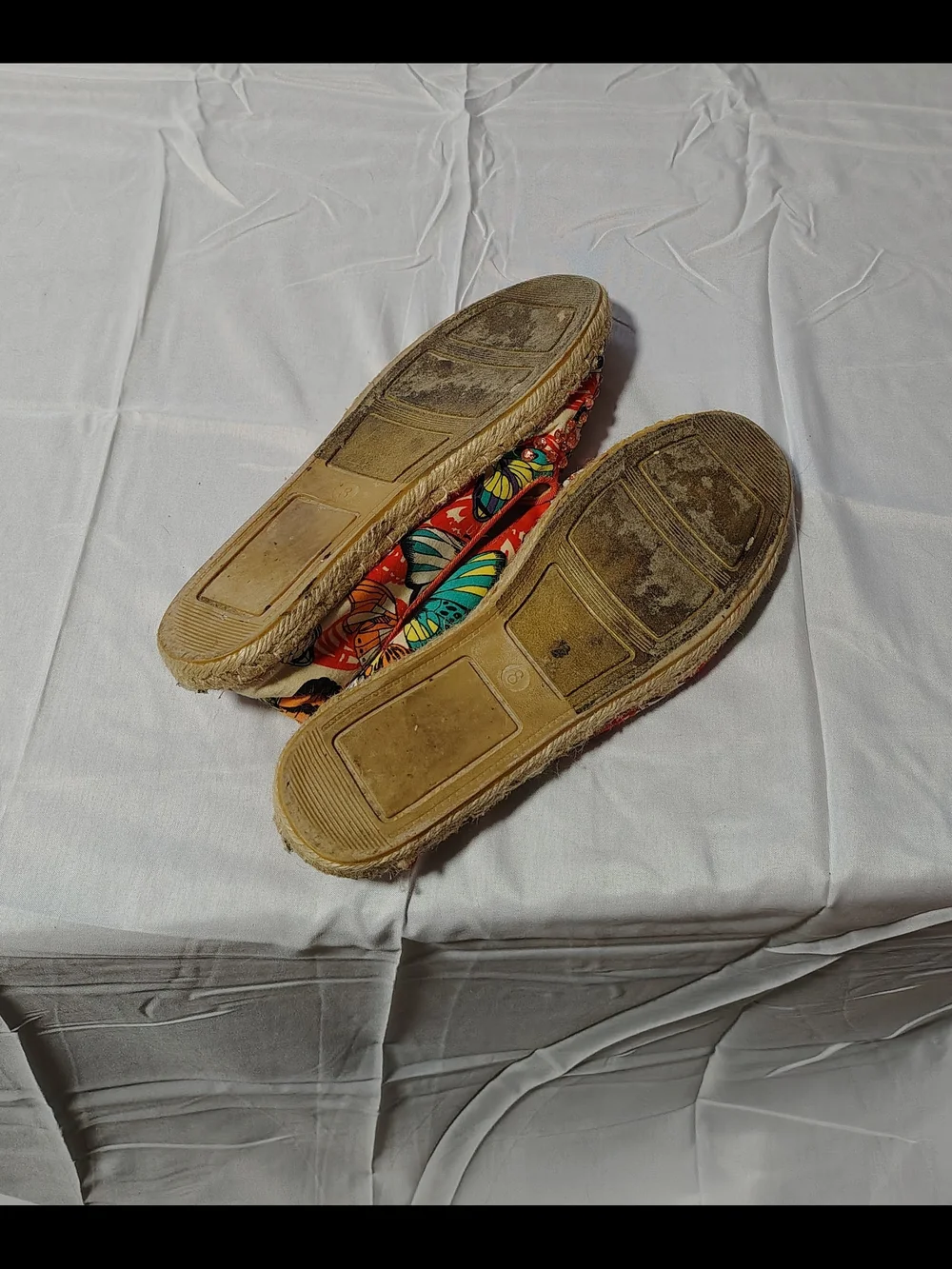 Ladies Size 8 Fairy Elf Princess Whimsical Butterfly Espadrille Flats